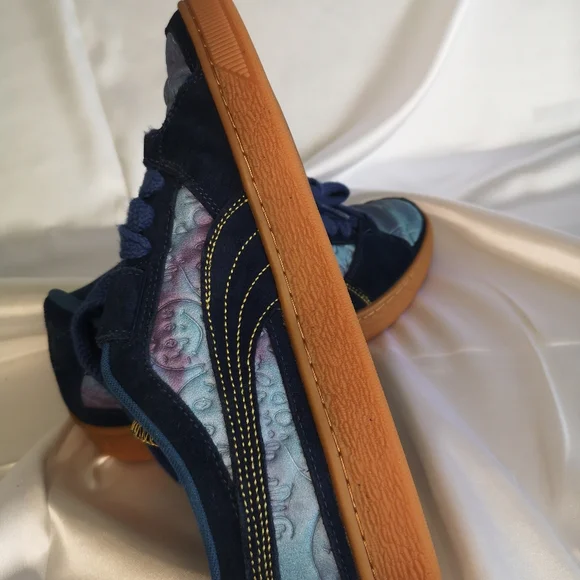 Puma x Dazed and Confused Men's Suede Sneakers, Persian Blue US Size 9.5 - Picture 14 of 15